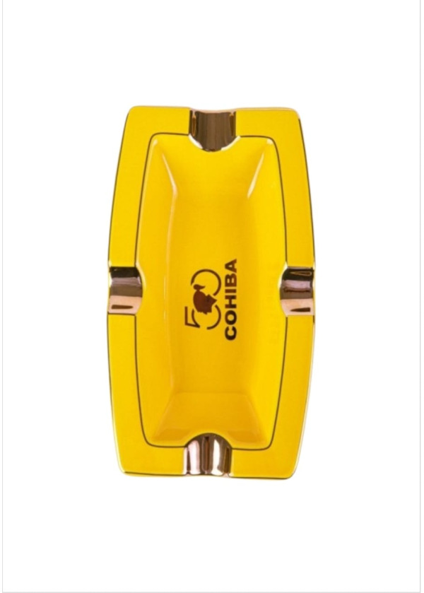 Cohiba 50.Yıl Seramik Puro Küllüğü Sarı Gold 4 lü