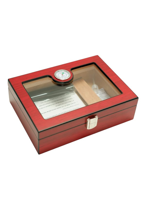 Parmida Kilit Mekanizmalı Puro Kutusu Humidor 