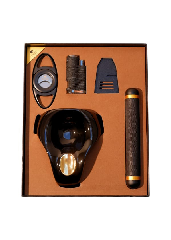 Cohiba Çakmak,Küllük,Kesici,Sehpa ve Puro kılıfı Hediye Seti
