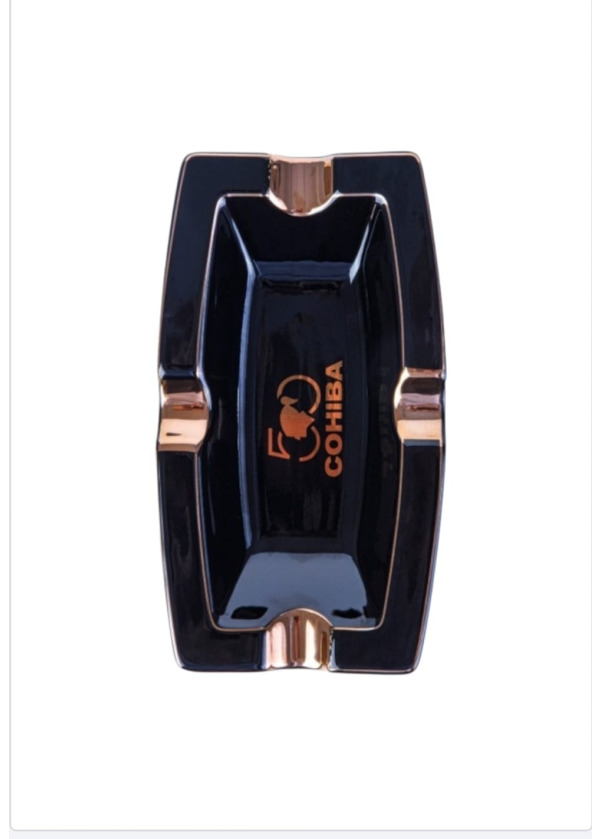 Cohiba 50.Yıl Seramik Puro Küllüğü Siyah Gold 4 lü