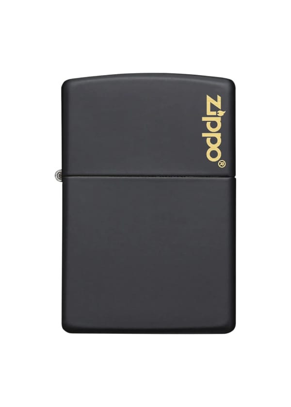Zippo Çakmak Siyah Gold Logolu
