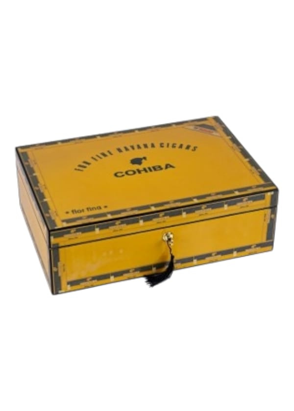 Cohiba  Sarı desenli Puro Kutusu Humidor