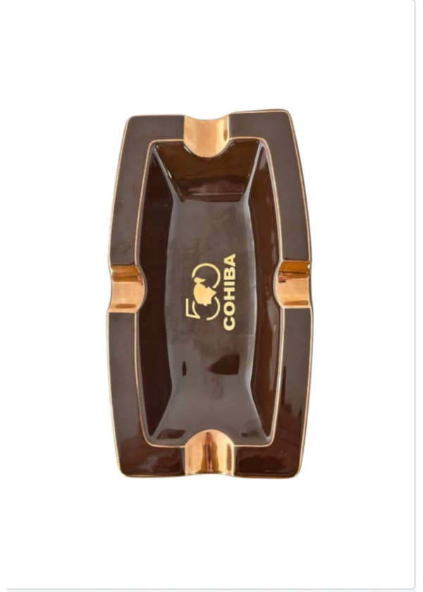 Cohiba 50.Yıl Seramik Puro Küllüğü Kahve Gold 4 lü