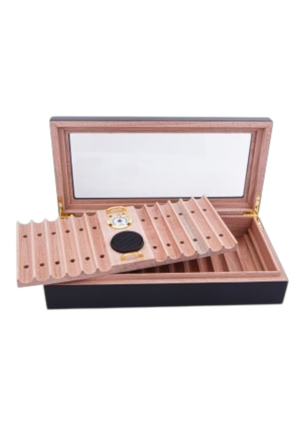 Parmida Siyah Sedir Puro Kutusu Humidor 25's Cigar