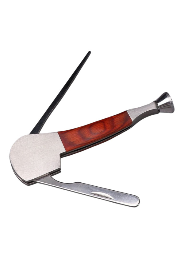 Ahşap,Çelik,Delici,Bastırıcı Pipo Kaşığı