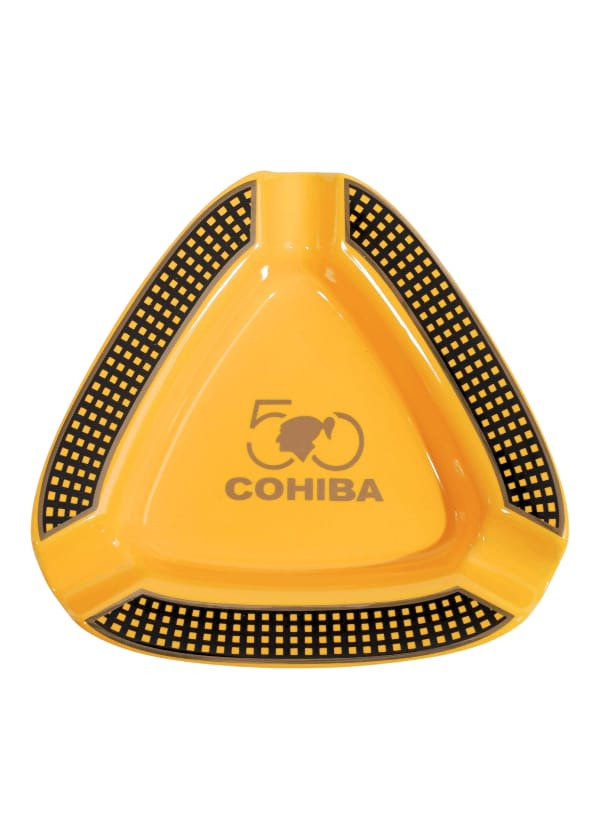 Cohiba 50 Yıl Üçlü Habanos Puro Küllüğü Sarı
