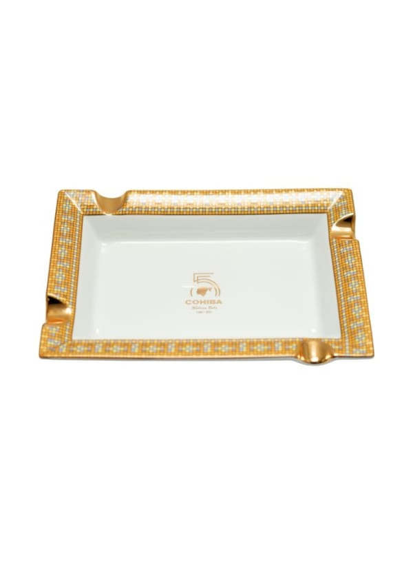 Cohiba Dörtlü Altın Yaldızlı Porselen Puro Küllüğü