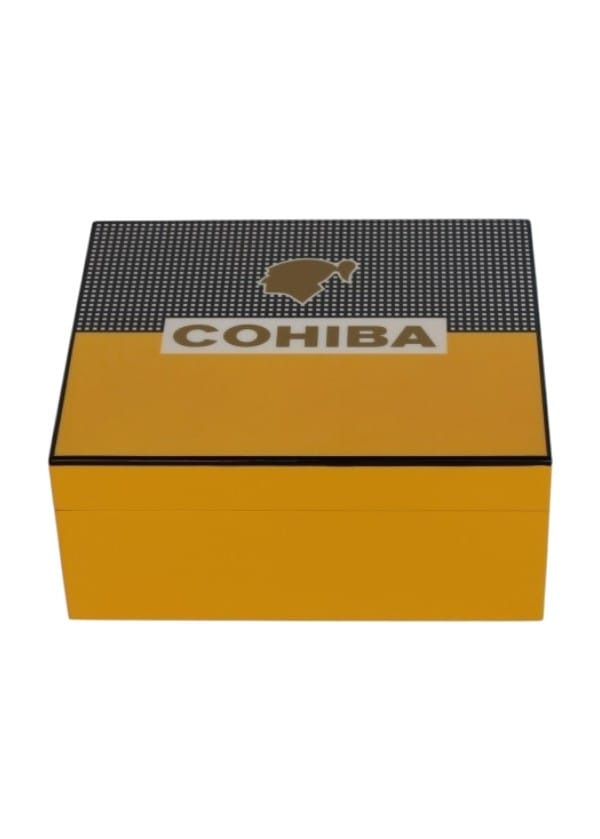 Cohiba Parlak Lake Sarı Siyah  Puro Kutusu Humidor50's HMD666446