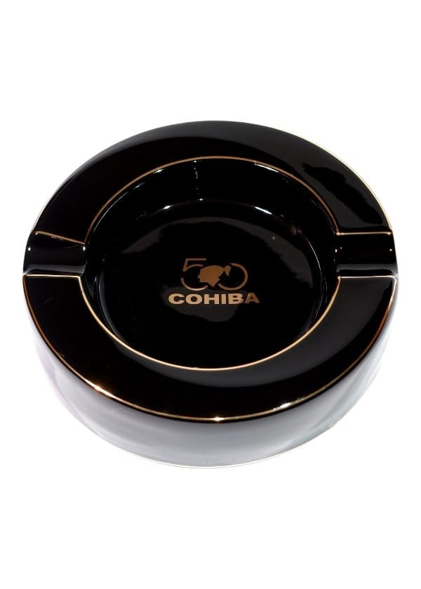 Cohiba 50.Yıl Özel Seri İkili Siyah Büyük Porselen Puro Küllüğü