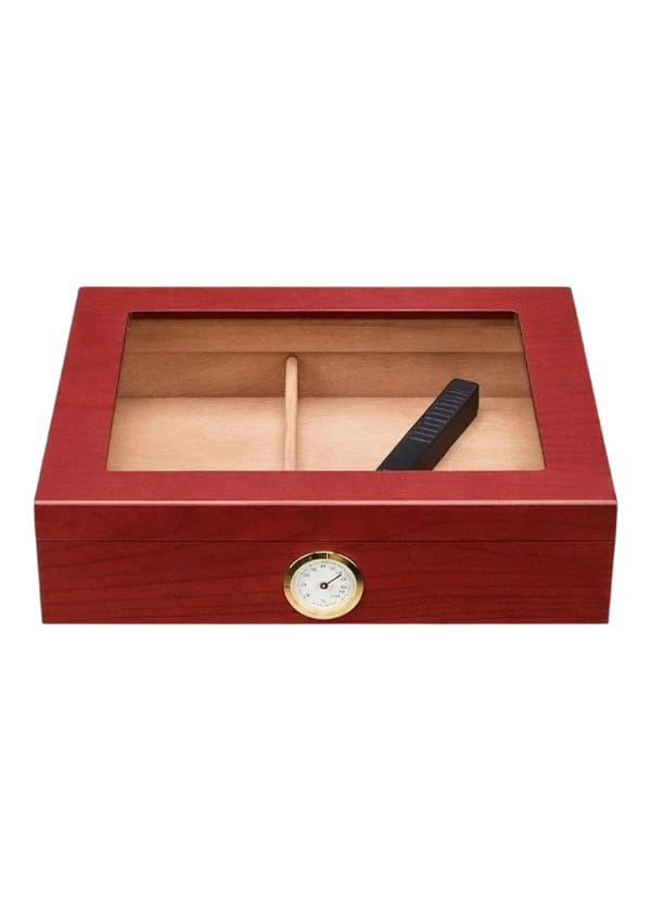 Falconetti Maun Kaplama Camlı Puro Kutusu Humidor