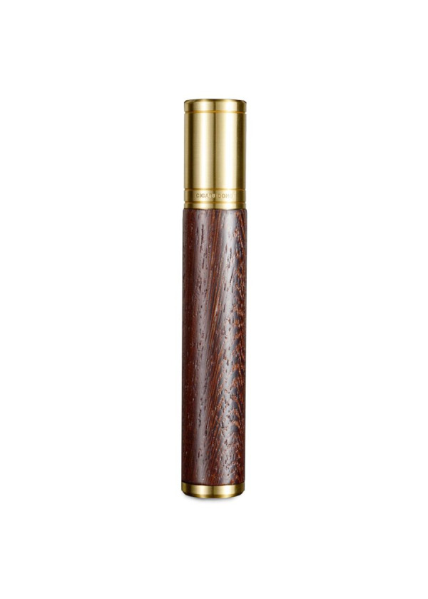 Cigarloong Ahşap Metal Puro Kılıfı Tekli Gold 60 Ring