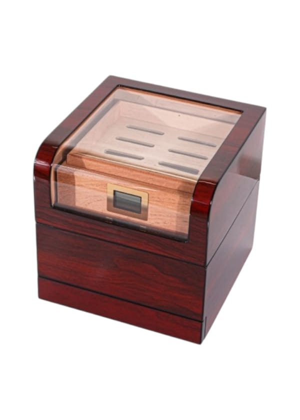 Parmida Evita Cam Kapaklı Puro Kutusu Humidor