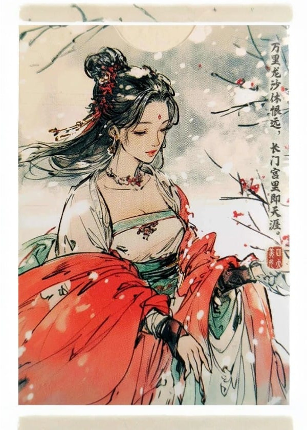 Four Beauties(WangZhaojun) Oyun Kartları