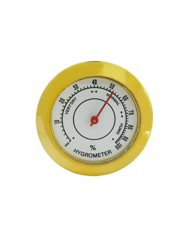 Hygrometer Gold Puro kutusu Saati Nem ölçer Saat