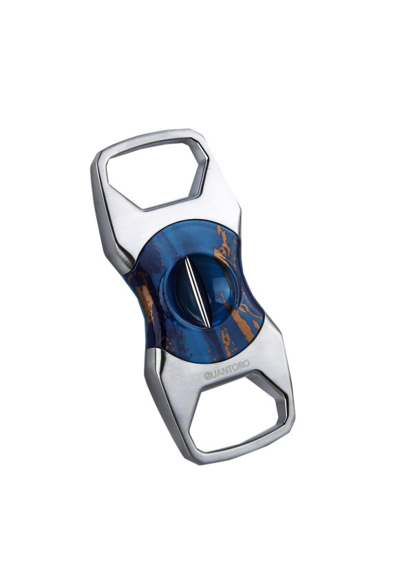 Quantoro QC-9 V-Kesim Puro Kesici  Chrome Blue Marble